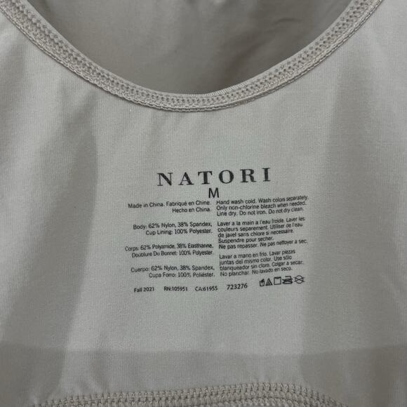 Natori Size Medium BLISS FLEX Contour Wireless Bralette Nude Cream 723276 - Picture 3 of 3